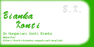 bianka konti business card